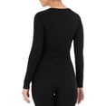 thumbnail image 2 of Women's Micro Waffle Premium Thermal Crew Top, 2 of 7