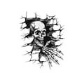 thumbnail image 2 of Halloween Skull Wall Stickers, Realistic PVC Decals, Self-Adhesive Spooky Decor for Living Room Bedroom Door, 2 of 7