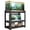 Black + 3 Tier+1, variant on 20-30 Gallon Metal Aquarium Stand, 34x18x31.5 Inch Adjustable 3-Tier Fish Tank Rack, Heavy Duty Reptile Tank Stand for Home Office, Tank Not Included