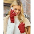 thumbnail image 5 of FZ FANTASTIC ZONE Women's Winter Warm Touchscreen Cable Knit Gloves Elastic Cuff Fleece Lined Thermal Gloves for Texting Driving, 5 of 6