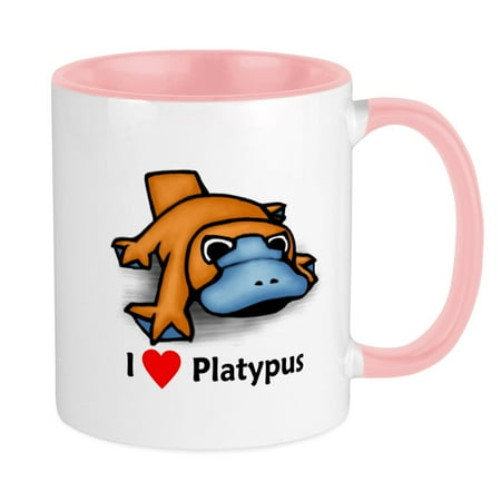 

CafePress - I Love Platypus Mug - Ceramic Coffee Tea Novelty Mug Cup 11 oz