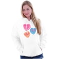 thumbnail image 3 of Funny Valentine's Conversation Hearts Hoodie Sweatshirt Women Brisco Brands L, 3 of 6
