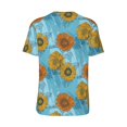 thumbnail image 3 of Rocae Sunflowers for Breathable Men's Baseball T-Shirt Fashionable Casual Baseball Jersey, Moisture-wicking Sportswear X-Large, 3 of 9