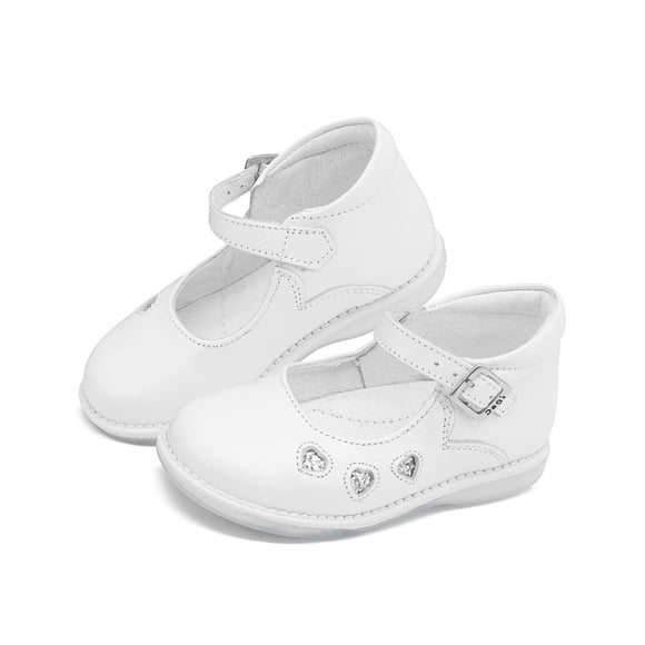 Zapato Mercedita Dogi para Niñas Casuales Piel Color Blanco 14