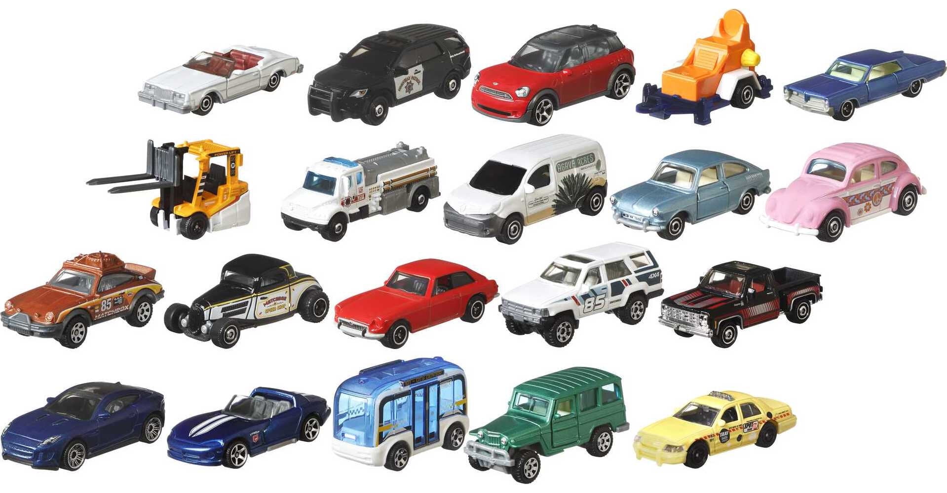 Matchbox Set of 20 164 Scale Toy Cars and Trucks