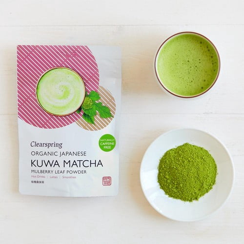Clearspring Organic Japanese Kuwa Matcha - Mulberry Leaf Powder 40g, British Import (Pack of 2)