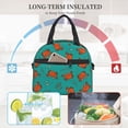 thumbnail image 4 of Easygdp Colorful Crab Caja de Almuerzo para Mujeres y Hombres, Bolsa de Almuerzo Insulada, Bolsas Reutilizables Impermeables para Viajes, Trabajo y Picnics, 4 of 7