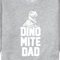thumbnail image 3 of Instant Message - Dinomite Dad  - Men's Crew Neck Fleece Pullover, 3 of 6