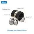 thumbnail image 2 of Unique Bargains T-Bolt Hose Clamp 4Pack 20-22mm Rubber Cushion Metal Intake Intercooler Clamps, 2 of 4