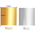 thumbnail image 2 of Square Gold Aluminum Foil Candy Wrapper, 2 of 5