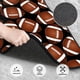 thumbnail image 3 of Fotbe Brown Football On Black Juego de 4 Tapetes para Auto con Estampado – Alfombrillas de Goma Reforzada, Diseño Antideslizante, Protección para Todo el Año – Vehículos, Autos, Camionetas y SUVs, 3 of 7