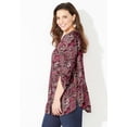 thumbnail image 3 of Catherines Women's Plus Size Petite Breezeway Georgette Blouse, 3 of 6