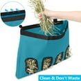 thumbnail image 3 of Bolsa para comedero de heno para conejos de 4 agujeros, comedero para heno para conejitos, comedero para heno para cobayas, bolsa colgante para heno para conejos, bolsa de heno para cobayas de tela, 3 of 5