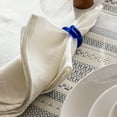 thumbnail image 5 of over&back Set of 4 Hand-Shaped Glass Napkin Rings - Decorative Dining Table Decor for Events, Parties, and Get-Togethers - Blue, 5 of 9