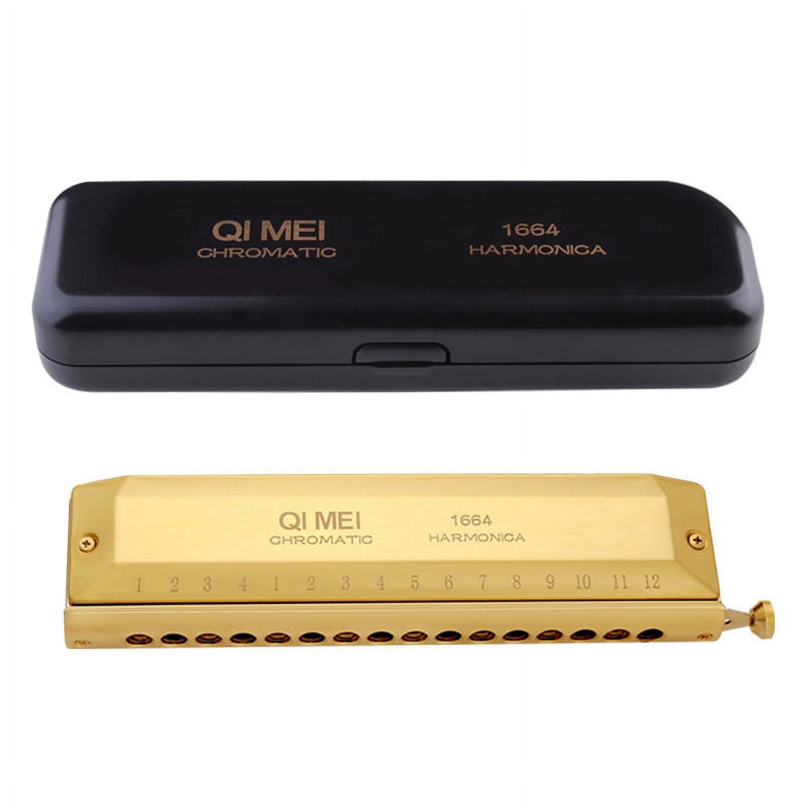 Chromatic Harmonica 16 Hole 64 Tone Mouth Organ Instrumentos Key Of C Professional Musical Instruments
