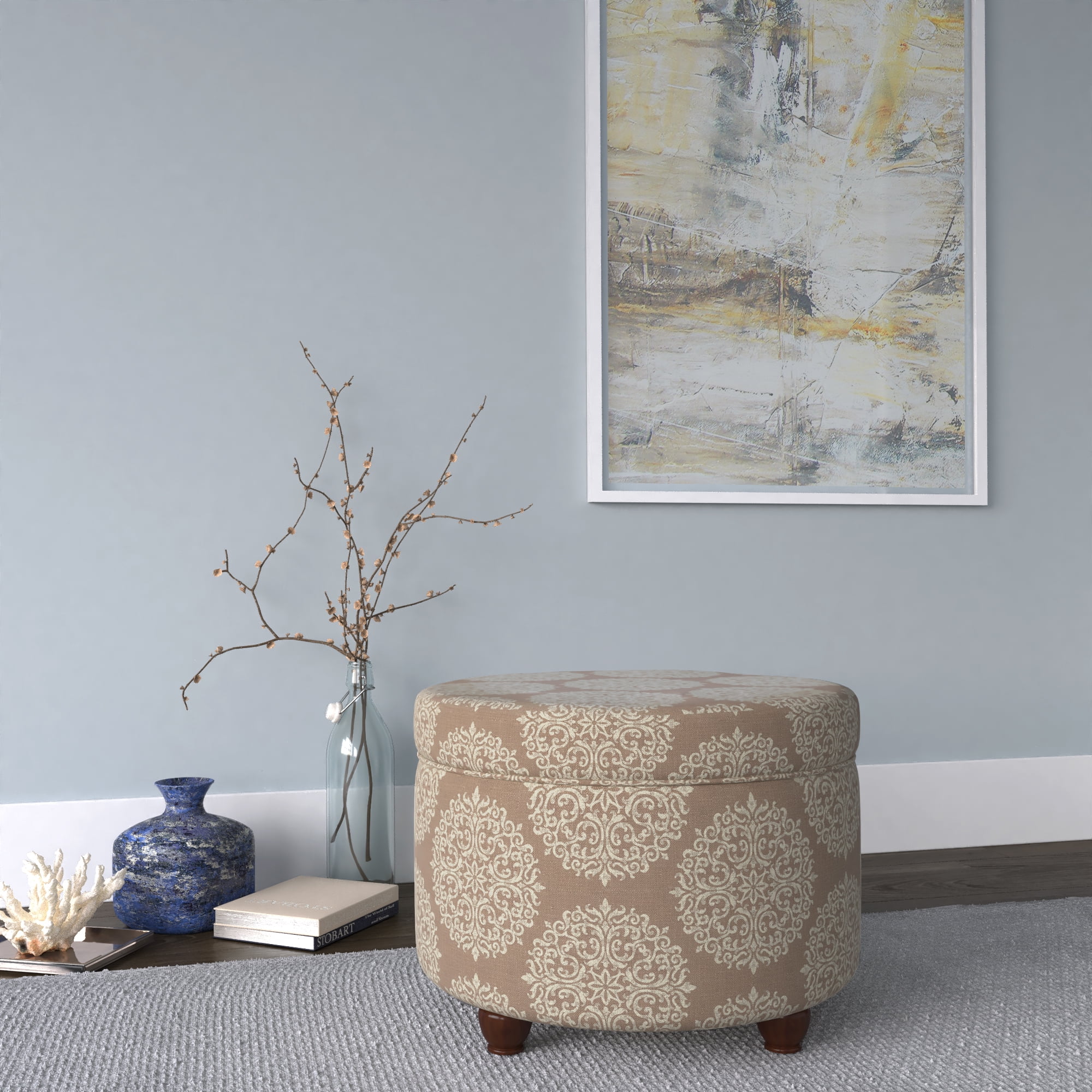 HomePop Storage Ottoman, Multiple Colors