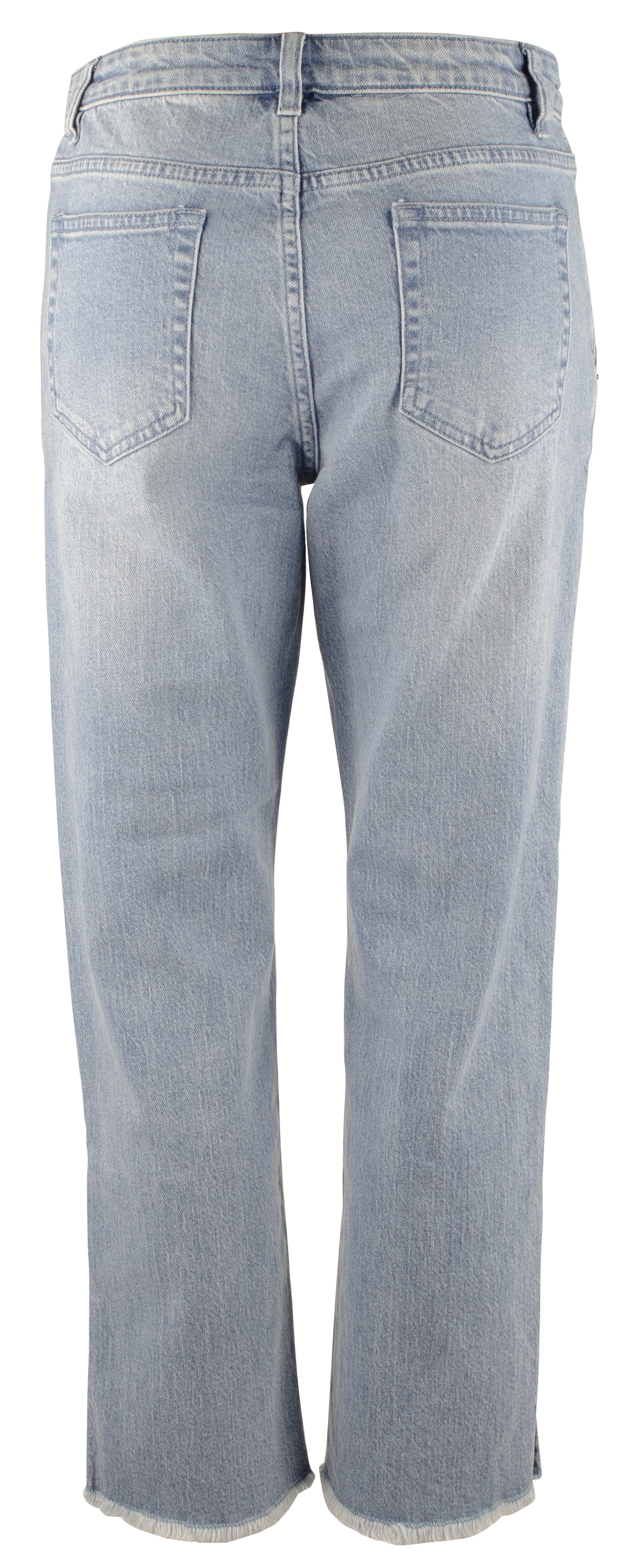 women's frayed cropped jeans