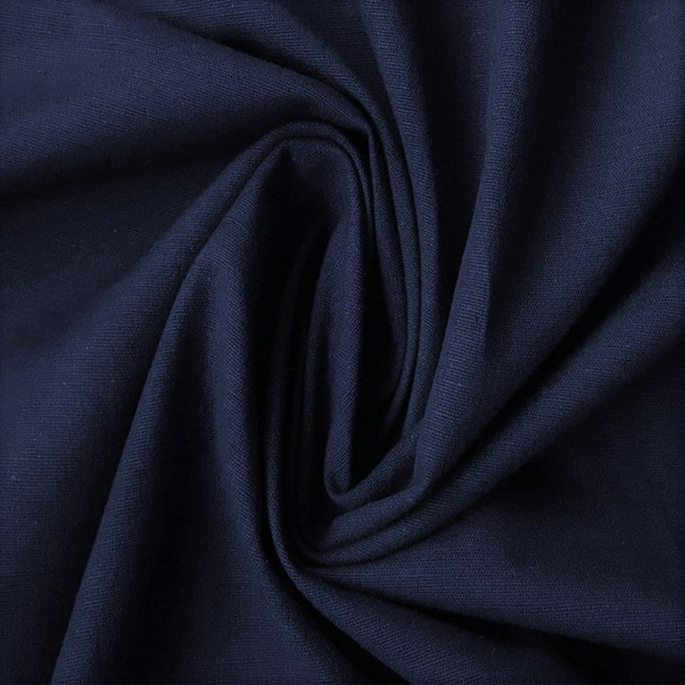 Fabric Mart Direct Navy Blue Cotton Linen Fabric By The Yard, 42 inch or 107 cm width, 4 Continuous Yards Blue Cotton Fabric, Cotton Linen Apparel Clothes Fabric, Upholstery Curtain Wholesale Fabric - Walmart.com Fabric Mart Direct Navy Blue Cotton Linen Fabric By The Yard, 42 inch or 107 cm width, 4 Continuous Yards Blue Cotton Fabric, Cotton Linen Apparel Clothes Fabric, Upholstery Curtain Wholesale Fabric - Walmart.com