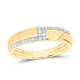 thumbnail image 2 of 14Kt Yellow Gold 3/4Ctw Natural Diamond Cn Fashion Emerald Trio Set, Womens Size: 5.5 / Mens Size: 9, 2 of 3