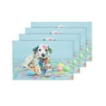 thumbnail image 4 of MKHERT Funny Little Dalmatian Puppy Placemats Table Mats for Dining Room Kitchen Table Decoration 12x18 inch,Set of 4, 4 of 4