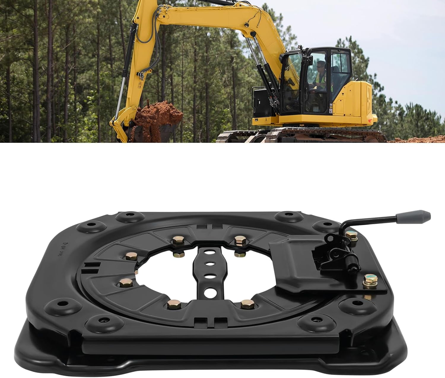 Seat Swivel Base Heavy Duty Seat Swivel Base 360 Degree Rotatable for Van Motorhome Bus Engineering Modified Vehicles