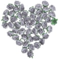 thumbnail image 1 of Flowers Heads for Wedding Decor Grey Artificial Rose Flower 50Pcs, 1 of 5