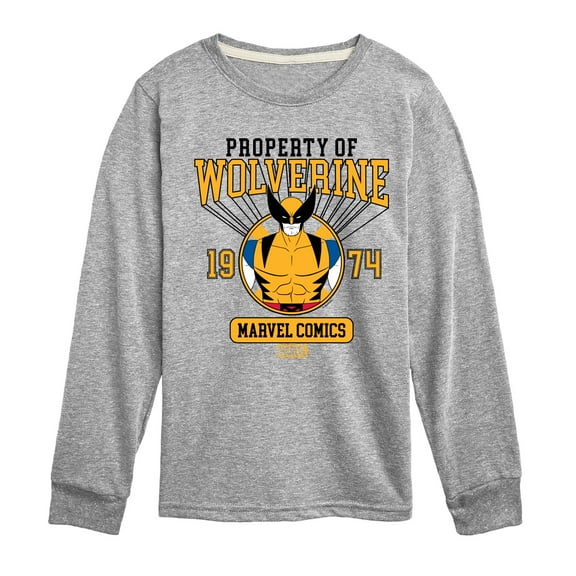 Marvel Wolverine - Property Of - Toddler and Youth Long Sleeve Graphic T-Shirt