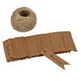thumbnail image 4 of Raindrops Kraft Paper DIY Craft Tags with Fish Tail Scalloped Design for Wedding Favors and Party Gifts 100 Pieces Brown, 4 of 8