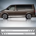 thumbnail image 4 of Pegatinas de rayas para faldones laterales de puertas de coche para Volkswagen VW TRANSPORTER T5 T6, decoración de furgonetas y autocaravanas, accesorios para automóviles, 4 of 5