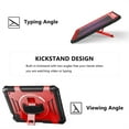 thumbnail image 6 of ELEHOLD Case for iPad Pro 11 2022/2021/2020/2018, Shockproof Case with 360°Rotating Adjustable Shoulder Hand Strap & Stand,Red, 6 of 8