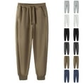 thumbnail image 2 of Havenre Sweatpants for Men Big and Tall Regular Fit Casual Drawstring Elastic Waist Sweat Pants Loose Fit Basic Solid Color Athletic Track Pants Joggers with Pockets Navy L, 2 of 8