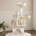 thumbnail image 1 of Árbol para Gatos Heybly HCT004SM Beige con Plataforma Acolchada y Juguete de Peluche, 1 of 9