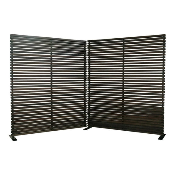 Moe's Home Collection Damani Contemporary Wood Screen in Black