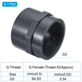 thumbnail image 3 of Uxcell G1/2 Female Thread Pipe Fitting 1/2" Socket Straight Tube Hose Connector Adapter 4 Pack, G3 x 3" 1, 3 of 5