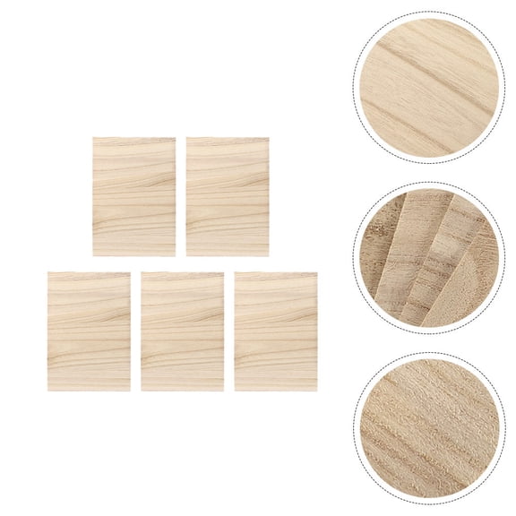 NICEXMAS 5-Piece Wood Breaking Boards Set for Karate Training Practice, Natural Wood Color Accessories
