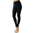 thumbnail image 2 of Elite Fit Cruiser Moto Leggings - Plus Size - 1XL 2XL 3XL Black One Size Plus, 2 of 2