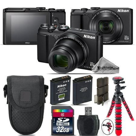 - Nikon Coolpix A900 Point and Shoot Digital Camera - Black - Kit B