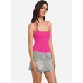 thumbnail image 3 of Women's Basic Square Neck Tank Top with Spaghetti Straps - Sleeveless Casual Summer Top, 3 of 6
