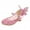 Pink, variant on Elainilye Infant Kids Baby Girls Crystal Bling Butterfly Single Princess Shoes Sandals Toddler Shoes for Girls 4-4.5 Years on