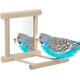 thumbnail image 1 of Espejo para pájaros con percha, juguetes para loros, periquitos, cacatúas, agapornis, pinzones, canarios, 1 of 5