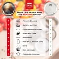 thumbnail image 3 of FZC-Forjars Gem Lids for Canning Jars - Stainless Steel, Rust - Proof - 50-pack - 78 mm diameter - Large Small Replacement Bulk Size Storage Silver Metal Seals Band Glass Flat Can Tops Covers, 3 of 4