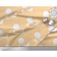 thumbnail image 2 of Soimoi Poly Crepe Fabric Bamboo Tree,Moon & Stork Bird Printed Fabric 1 Yard 52 Inch Wide, 2 of 3