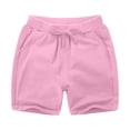 thumbnail image 2 of UACY Toddler Baby Boys & Girls Summer Shorts, Solid Cotton Sport Jogger Casual Pants, Playtime Essential (Pink, 12-24 Months), 2 of 7