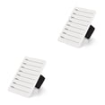thumbnail image 3 of Vogacara Fake Eyelash Tray Display Glass Extension Elastic Stand Pallet Hand Tool Pad Palette Plate Strip Lashes for Makeup Accessories Blanco 2Conjunto, 3 of 6