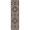 thumbnail image 3 of SAFAVIEH Veranda Durga Geometric Indoor/Outdoor Area Rug, 5'3" x 7'7", Chocolate/Cream, 3 of 8