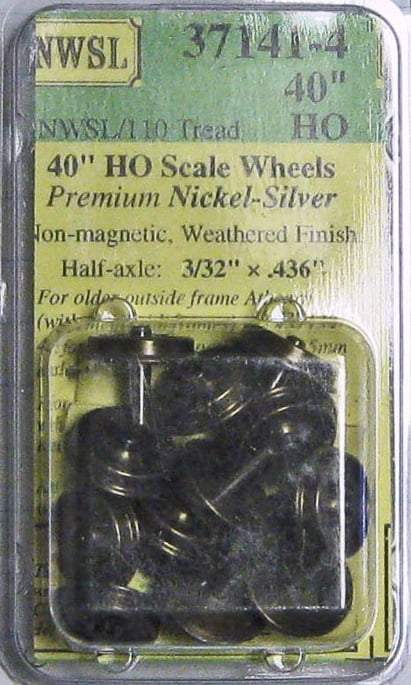 NWSL 36" HO Wheel Sets 3/32" Axle 6 53-71184 7118-4 
