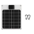 thumbnail image 2 of RV Solar Panel, 5W 5V Solar Panel Monocrystalline Power Generator Panel Battery Kit Solar Panel Kit for Car Boat Trailer RV 8.46x6.89x0.12in, 2 of 7