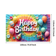 thumbnail image 3 of Colorful Design Balloon Banner for Birthday Party Kids Indoor, 3 of 8