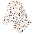 thumbnail image 6 of WOYY Girls Halloween Pajamas Long Sleeve Button Down Shirt Pants Sleepwear PJs, Sizes 3-14, 6 of 6