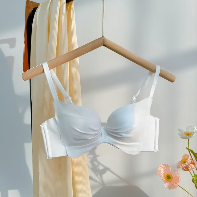 Ropa interior japonesa sexy para niñas, sujetador push-up de pecho pequeño sin aro de acero, sujetador superior fino inferior grueso para mujer